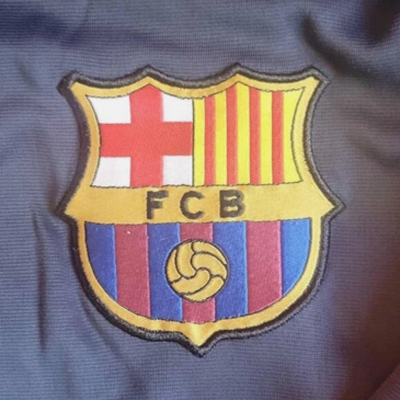 FC Barcelona Barca Official Full Zip Track Warm Up Jacket XL - Picture 3 of 4